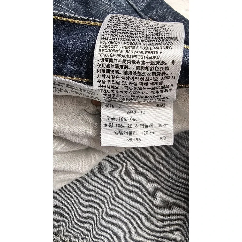 Levis 501‎ Jeans Mens 42x32 Button Fly Medium Wash Y2k Blue Casual Denim